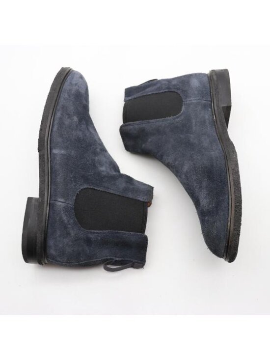 Clarks Chelsea Boots Men\'s Size 7.5 M Navy Suede Slip On Dress Casual Crepe Sole main image 10